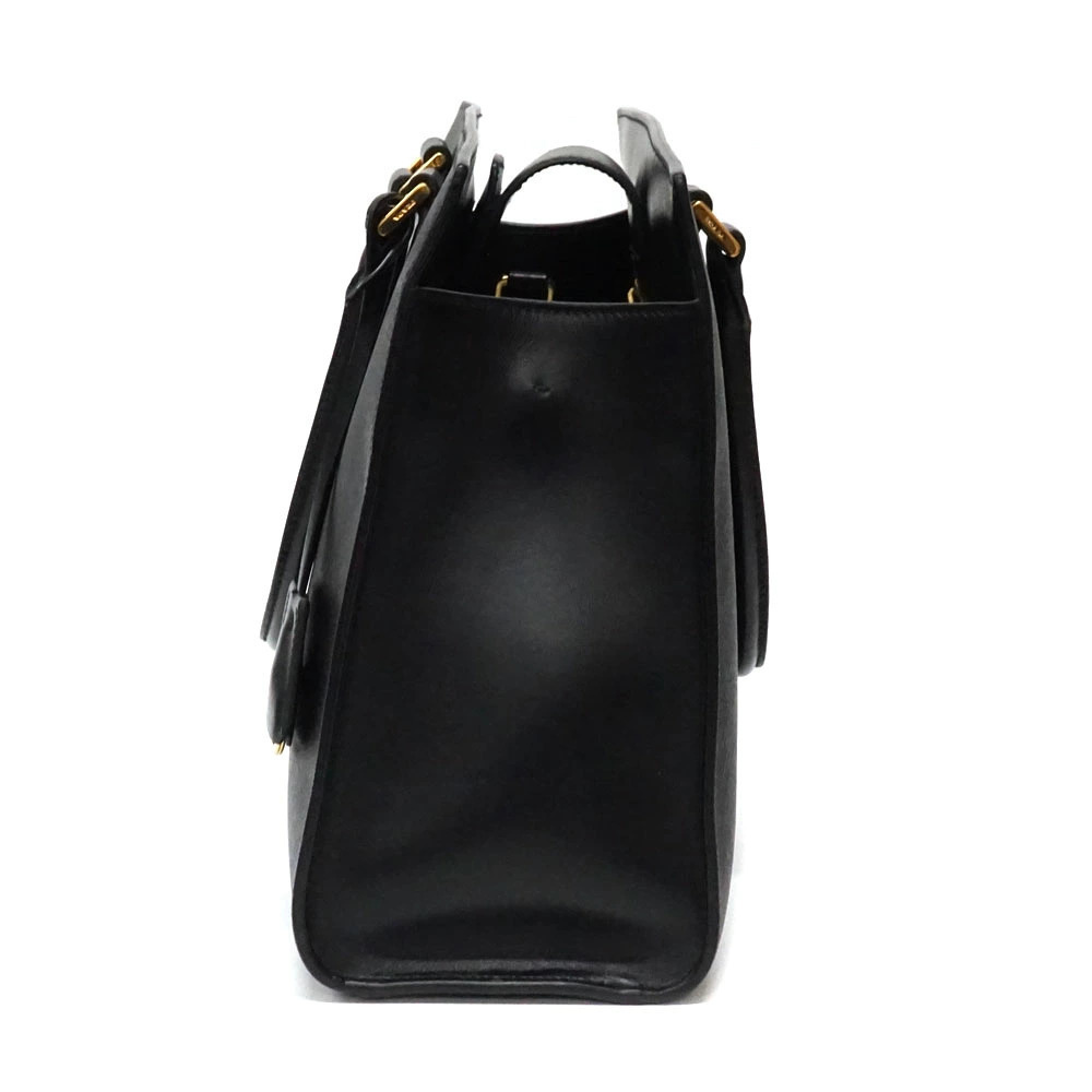 Prada tote leather Saffiano black